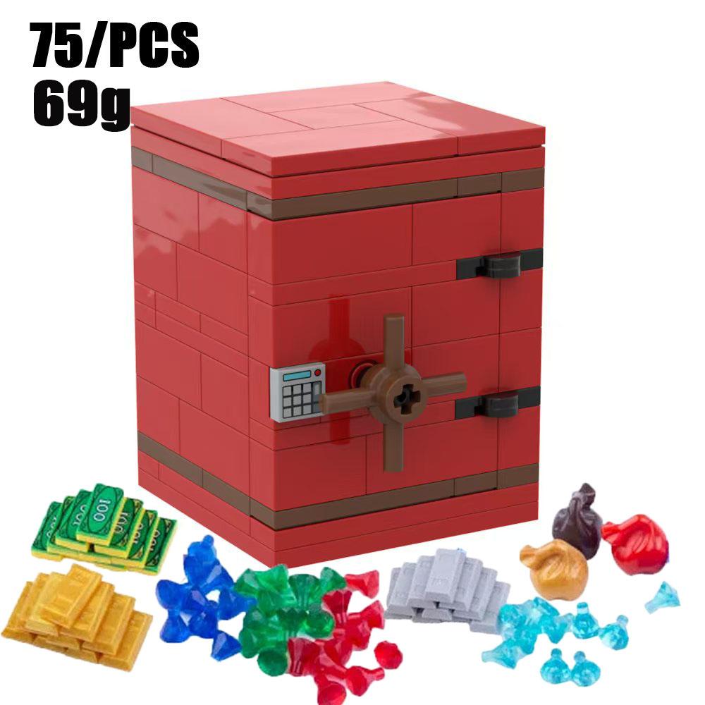 MOC Blocchi da Costruzione Accessori Minerale d'Oro Prezioso Argento Diamante Scorta Mappa del Tesoro Pirata Monete Modello Giocattolo Mini Mattoncini Bancomat Regali Giocattolo K046