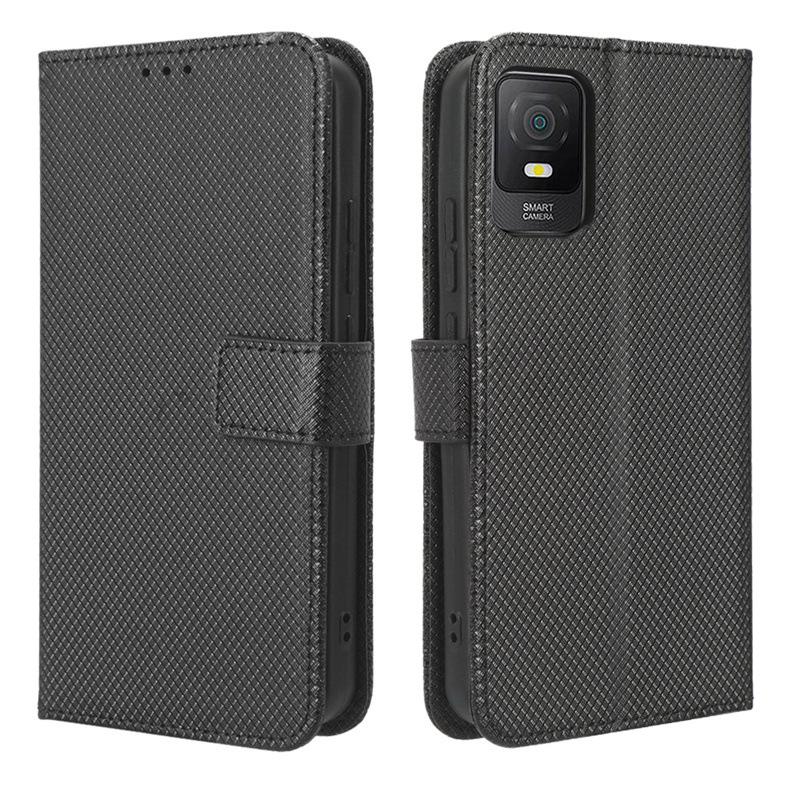 Suitable for TCL 403/503 phone case, TCL 505 phone case with diamond pattern, card slot, 50LE flip cover with strap, 502