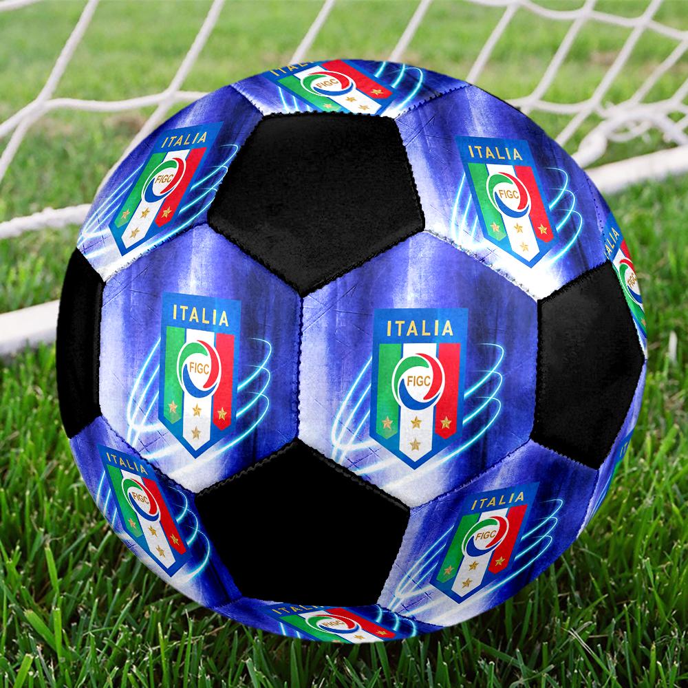 TAGLIA 5 Pallone da Calcio Italiano Colorato Per Tutte le Età Cucito a Macchina PVC Pronto per la Competizione Resistente Ad Alto Rimbalzo