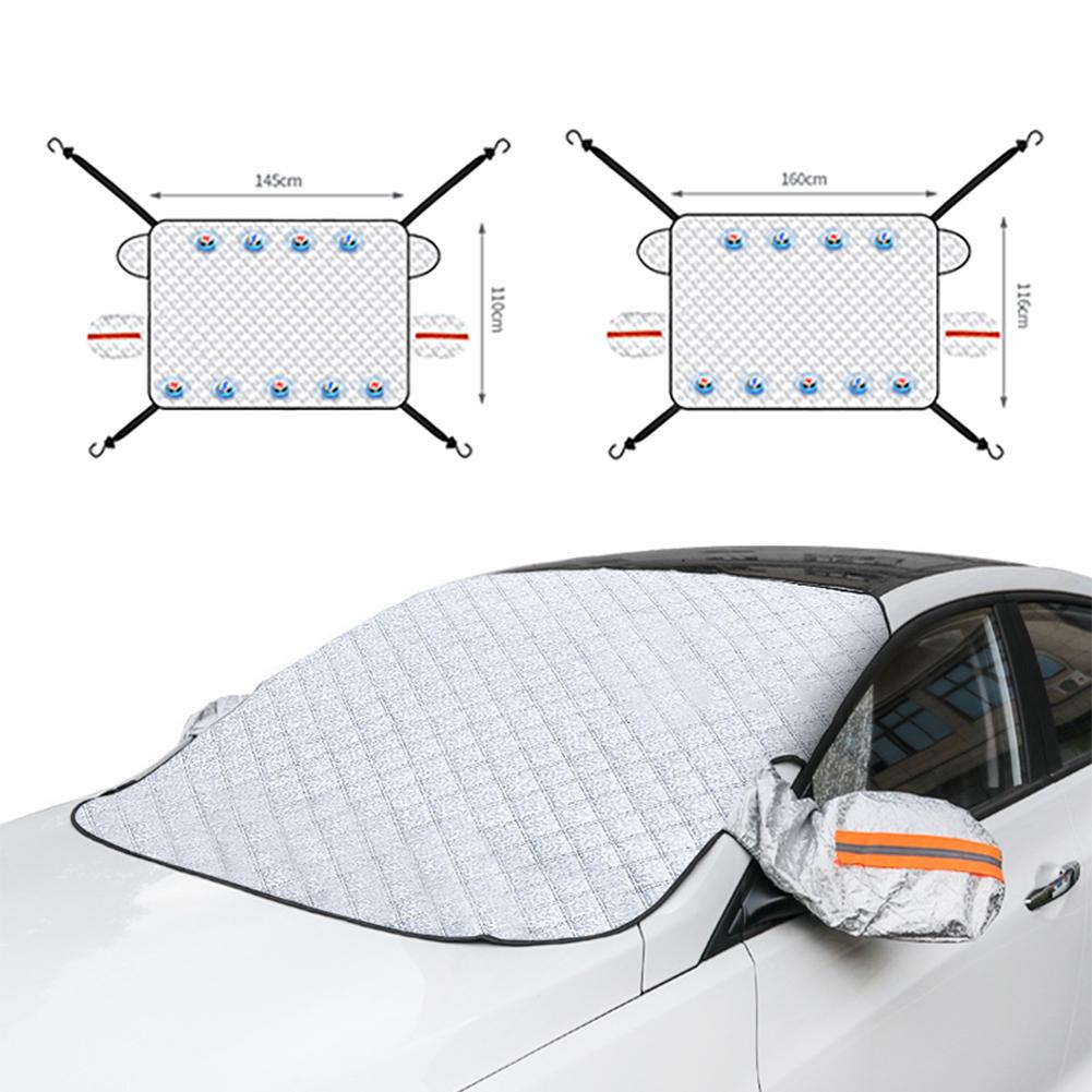 Zimní sněhová pokrývka čelního skla do auta Blok sluneční clony do auta Ochrana proti zamrznutí Ochrana proti námraze Kryt na přední sklo