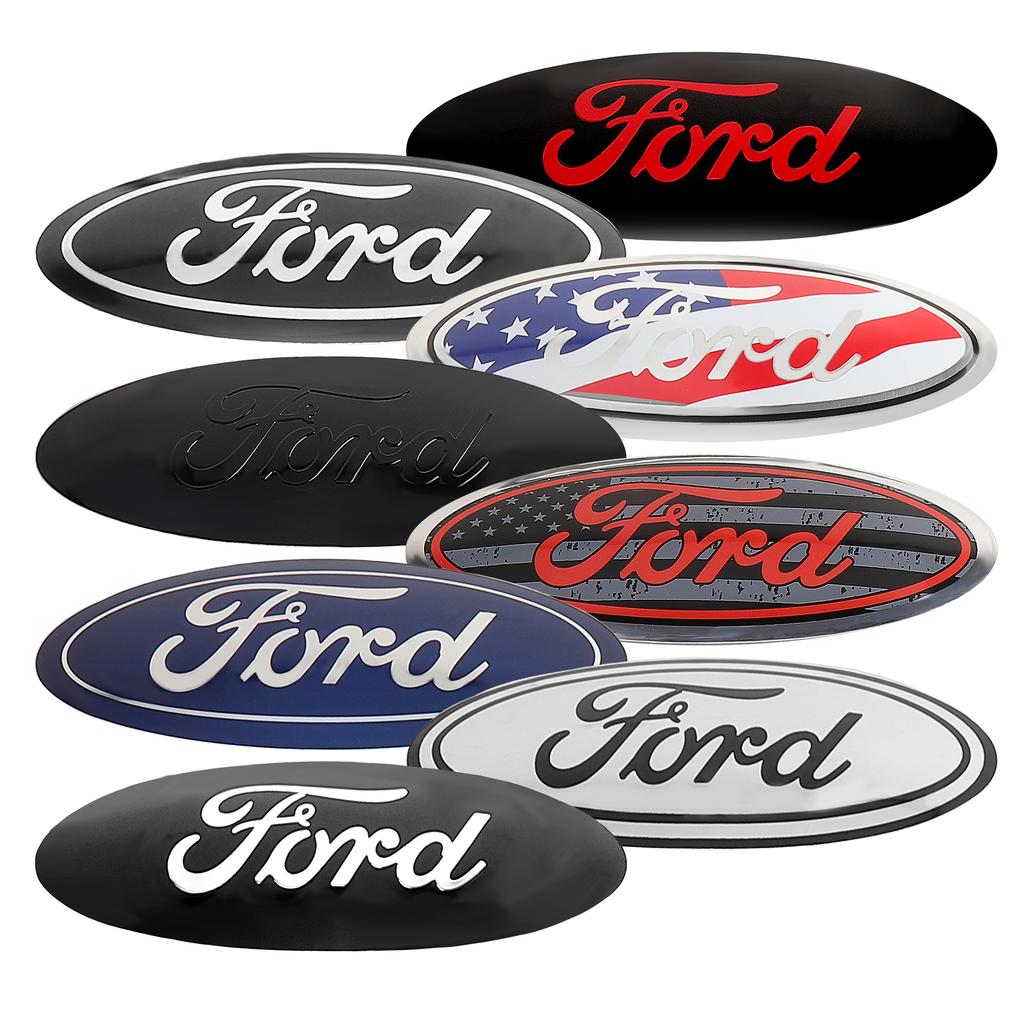 Car Original Front Grille Badge Replacement Trunk Emblem Lid Logo For Ford Ranger Focus Kuga Mustang MAX Transit Mondeo Mk7 8 LN4