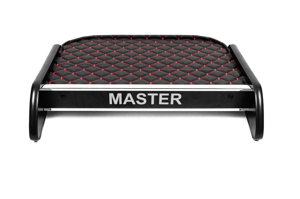 

Полиця на панель (Чорна з червоною ниткою) для Renault Master 2011-2023 рр.