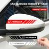 2pcs/set Car Side Rear View Mirror Stripes Stickers For Odyssey CR-V Civic XR-V HR-V City Accord Jazz Auto Accessories TP6