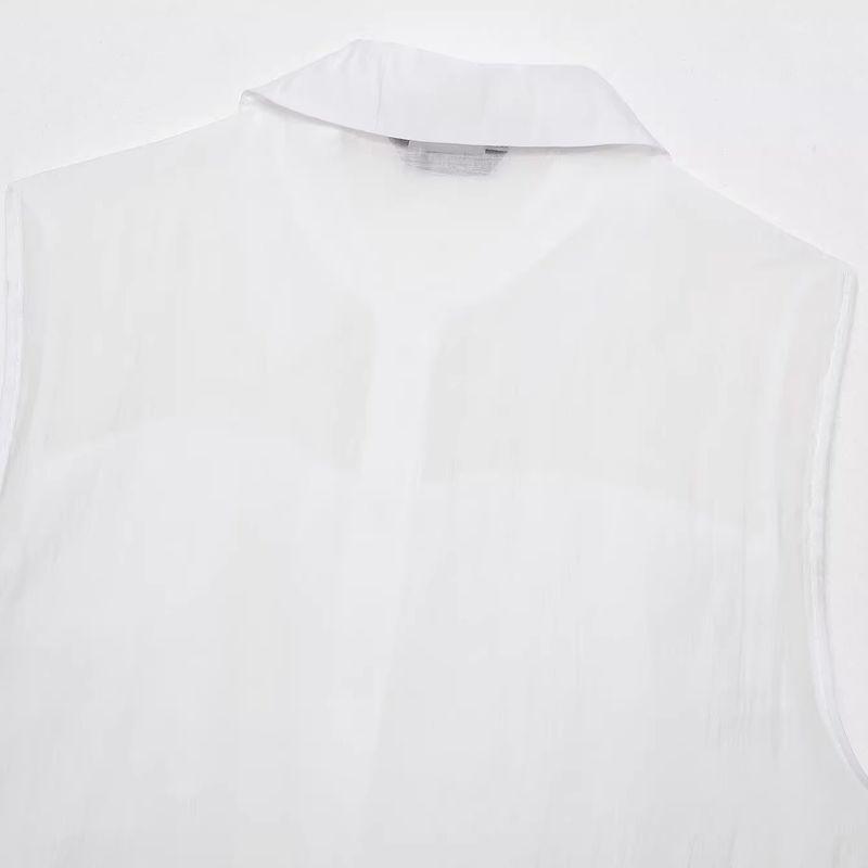 Araltay New Arrival Fashion Style Women's Clothing Fashion All-Match Minimalist Translucent Laminated Decoration Tops 1971804