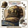 250th Anniversary Commemorative Digital Printed Baseball Cap For Men And Women, Retro Vintage Vintage  Tongue Cap