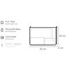 Fendi Zipper Closure Genuine Leather Clutch Men Clutch Black 7N0078-52P-F057A