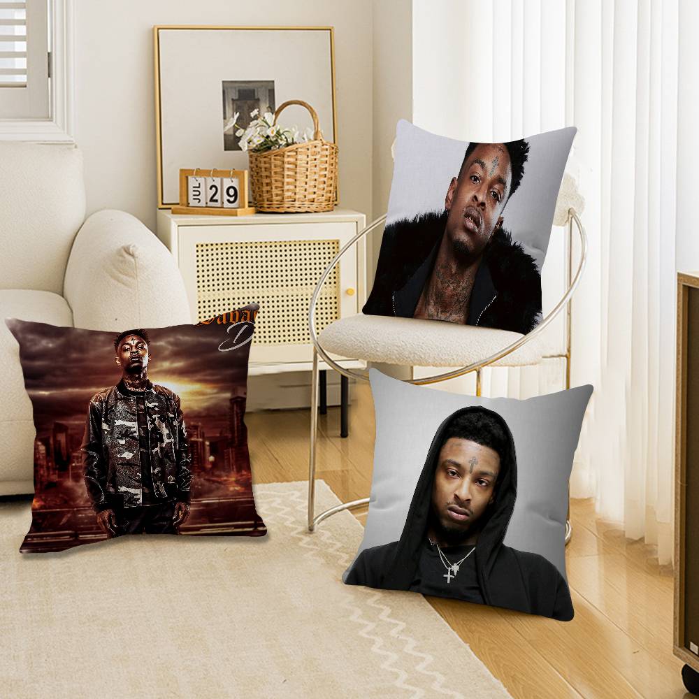 Rapper American Dream 21 S-Savage Pillowcase Toon Gift Cushion Cover Bedroom Home Sofa Chair Seat Decor Pillow Case
