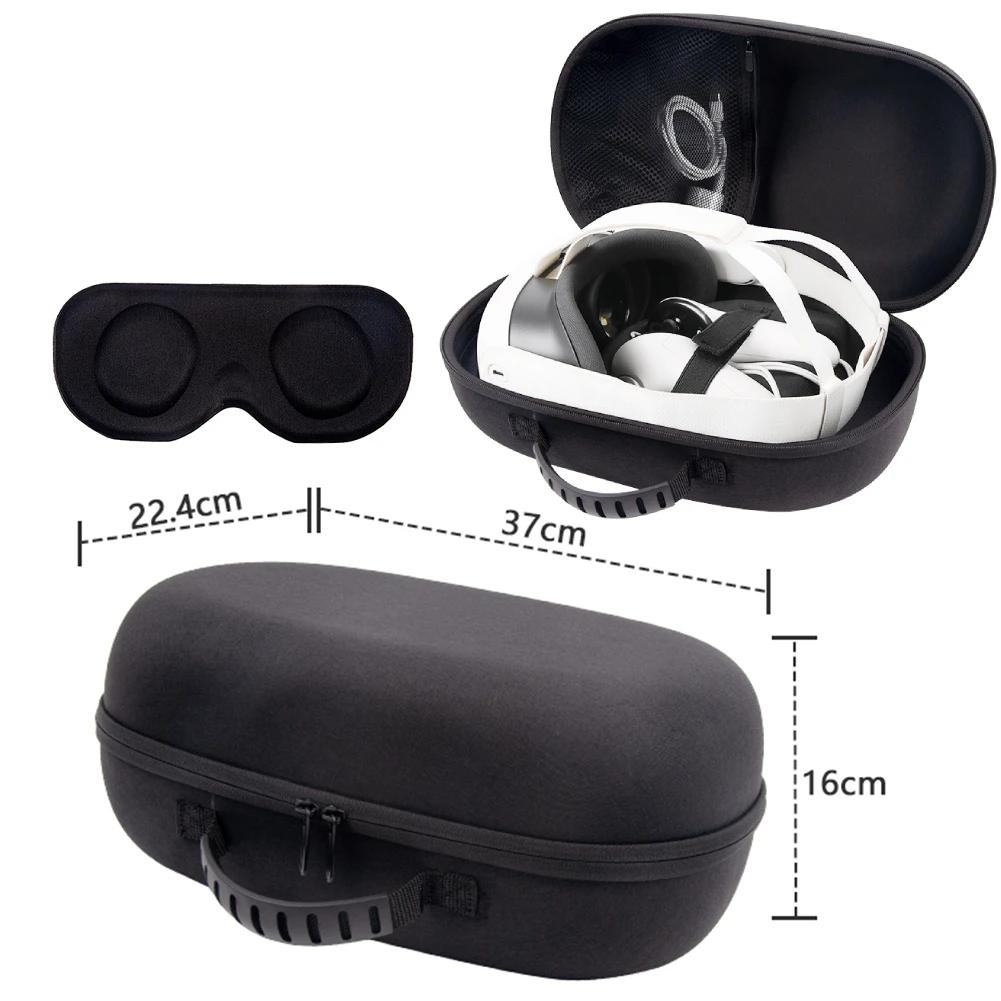 For Meta Quest 3 EVA Storage Bag Portable Box Travel Protective Carrying Case With Shoulder Strap for Meta Quest3 VR Accessories