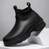 Kitchen Shoes Outdoor Versatile Wear Resistant and Oil Resistant Short Rain Boots for Men's Waterproof and Anti Slip Zapatillas