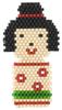 TOHO Beaded Brooch JAPAN DESIGN Japan Design Brooch X 13 Kokeshi JDB Approx. 2.8cm 3.8cm