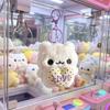 Süße Kätzchen-Puppe Anhänger - Weicher Taschenanhänger Schlüsselanhänger mit Herz für Mädchen, Ideales kleines Geschenk
