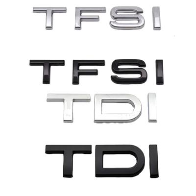 AAZN1 Litere 3D ABS Logo TFSI TDI Autocolant Emblema Insignă Portbagaj Spate Decalcomanii pentru A3 A4 A5 A6 A7 A8 Q2 Q3 Q5 Q7 Accesorii