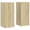 Plant Stand Set of 2 Sonoma Oak Finish 30 x 30 x 70 cm Engineered Wood