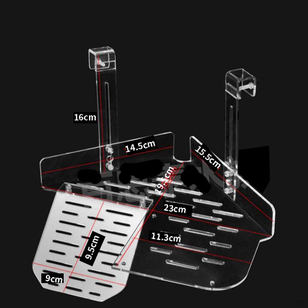 Acrylic Tortoise Ramp Climbing Dock Resting Aquatic Animals Ladder Terrace Turtles Tank Turtle