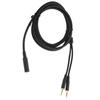 3.5mm Headphone Audio Cable Plug and Play 2 in 1 Adapter Headphone Splitter for for HyperX CloudStinger/CloudMix/CloudAlpha