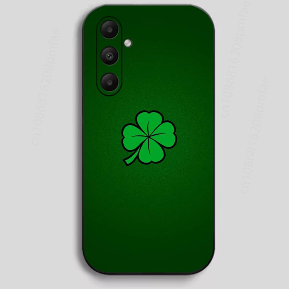 Lucky Clover Phone Case for Samsung Galaxy A73,23,53,33,24,72,22,52,32,54,A34 Soft Cover