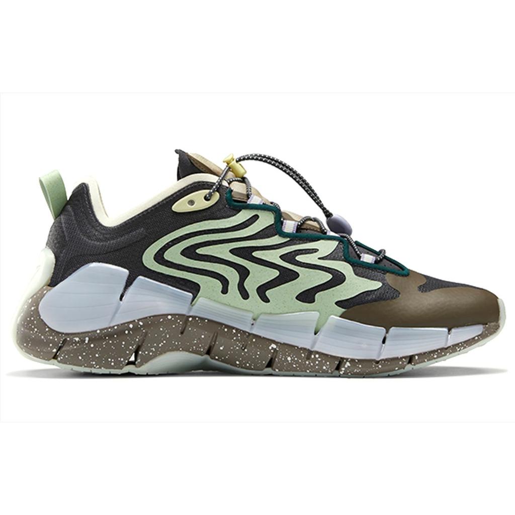 Reebok Brain Dead X Zig Kinetica 2 Mad Science - Aloe Green Unisex Sneakers Grey True-Grey-8 Terrain-Grey S23890