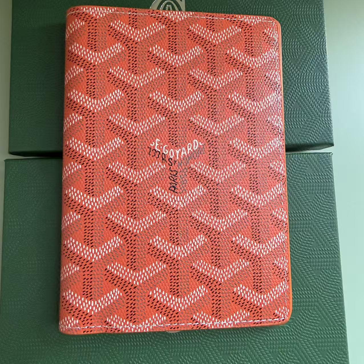 2024 Goya Ultrafino Pata de Gallo Soporte para Pasaporte e Identificación - Estilo Moda Coreana 140*100*5MM naranja