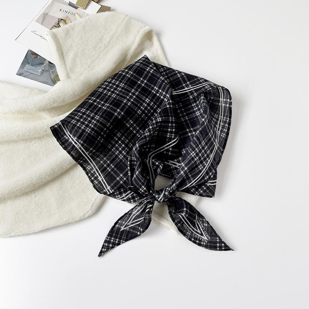 Leopard Print Silk Scarf Cotton Silk Scarf Triangle Scarf With Shirt Tie Neck Scarf High-End Shawl Triangle Scarf Belt Women