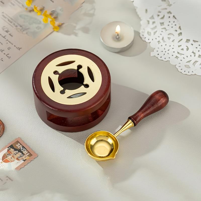 1 Set, Back To School Lacquer Melting Pot, Spoon Wax Melting Tool, Macaron Colored Lacquer Set, Spoon Accessory Tool