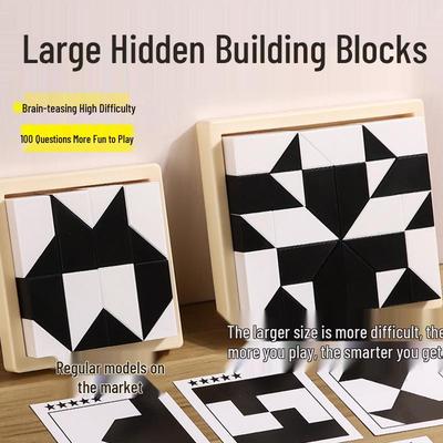 Räumliches Denken & Vorstellungskraft Bausteine: Ein lehrreiches Puzzle-Spielzeug für die Eltern-Kind-Interaktion