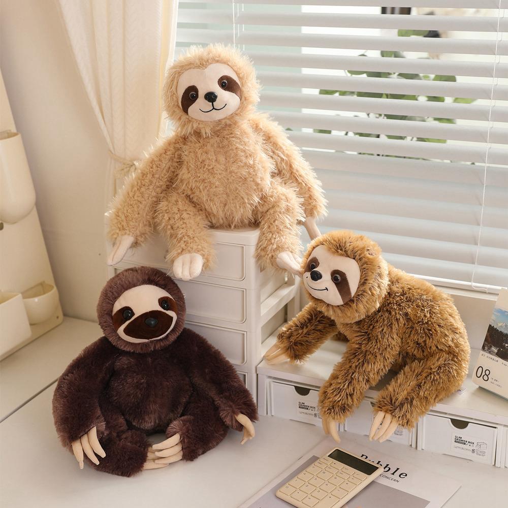 Simulated Sloth Doll Plush Toy Funny Ugly Sloth Lightning Doll Children's Zoo Souvenir