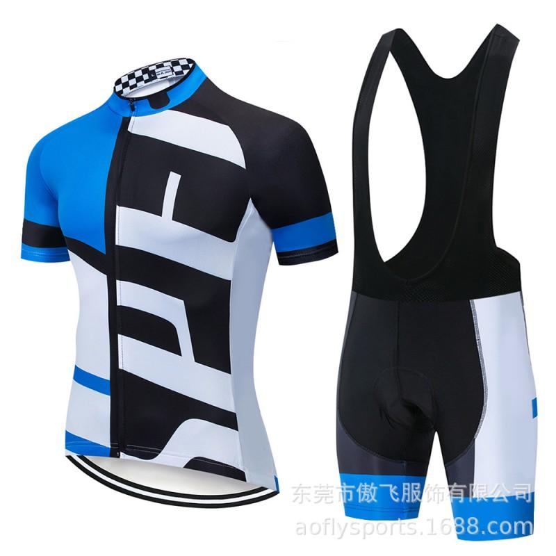1 Mens Cycling Jersey Bib Shorts Set Quick Dry Breathable Riding Apparel Road Bike MTB