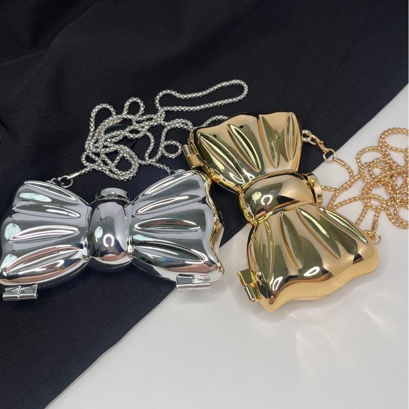 New Lipstick Small Bag Acrylic Bag Bow Bag Mini Bag Crossbody Light Crossbody