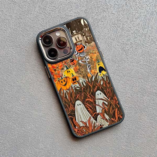 Fashion Ghost Creativity Phone Case For Iphone 16 15 14 11 13 12 Pro MAX Back Cover X XS XR Max 7 8 Plus Cases Solt Matte Shell