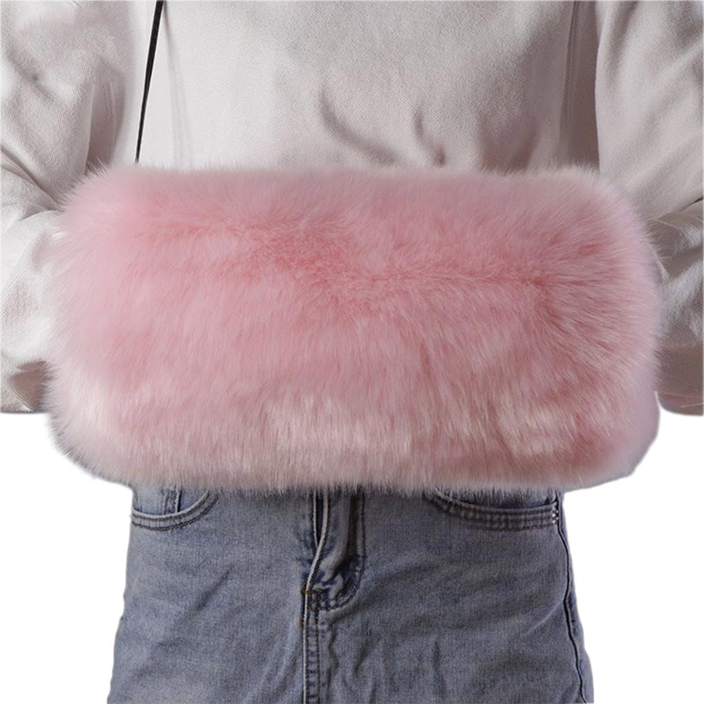 Winter Plush Hand Muffs for Men Women Warm Thermal Hand Muff Hand Warmers for Outdoor Skiing Cold Weather Hand Protector