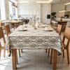Dining Kitchen Party Decor Simple Design Cotton Linen Rectangle Soft Washable Table Cloth