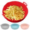 Silicone Air Fryer Pad Foldable with Handle Non-Stick Baking Tray Reusable High Temperature Resistance Baking Basket