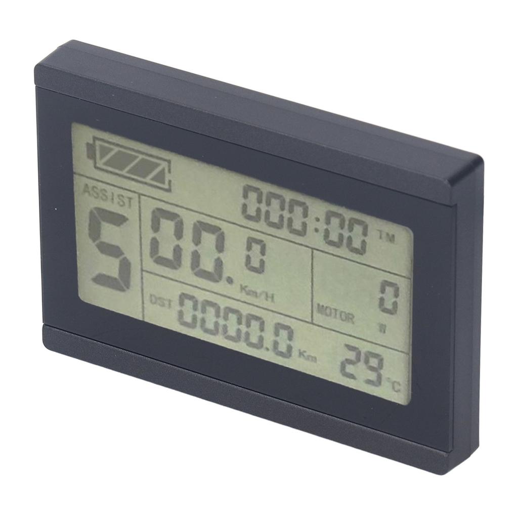 Electric Bicycle LCD Display 5pin Waterproof Backlight Electric Bicycle LCD Display Meter for Electric Mountain Bike