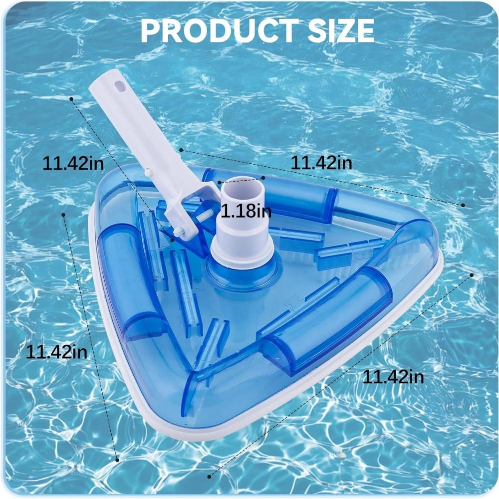 Swimming pool sewage suction head forHayward transparent triangle