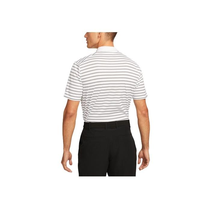 Nike Striped Colorblock Collar Short Sleeve Polo Shirt Men Tops White DH0836-100