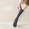 Wool and Fleece Calf Socks, Thickened Knee-length Socks, Warm Thigh-high Socks, Slimming High Socks for Women in Autumn and Winter