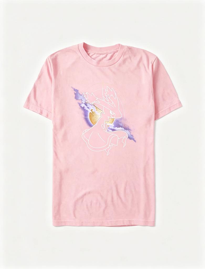2026 New Star Elf Print Fashion Spring and Summer Unisexs Short Sleeve ParentChild Loose and Comfortable TShirt