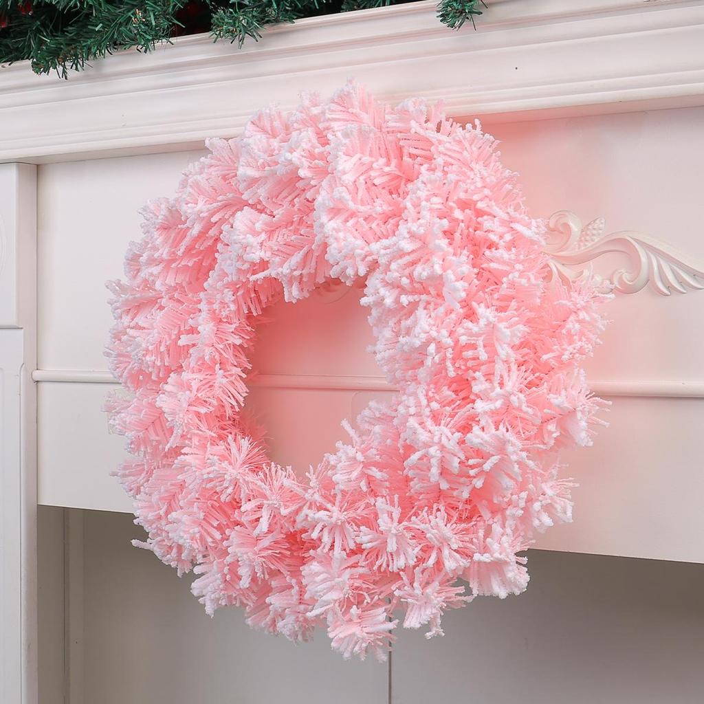Cherry Blossom Pink Christmas Wreath - Pink Door Hanger Decoration