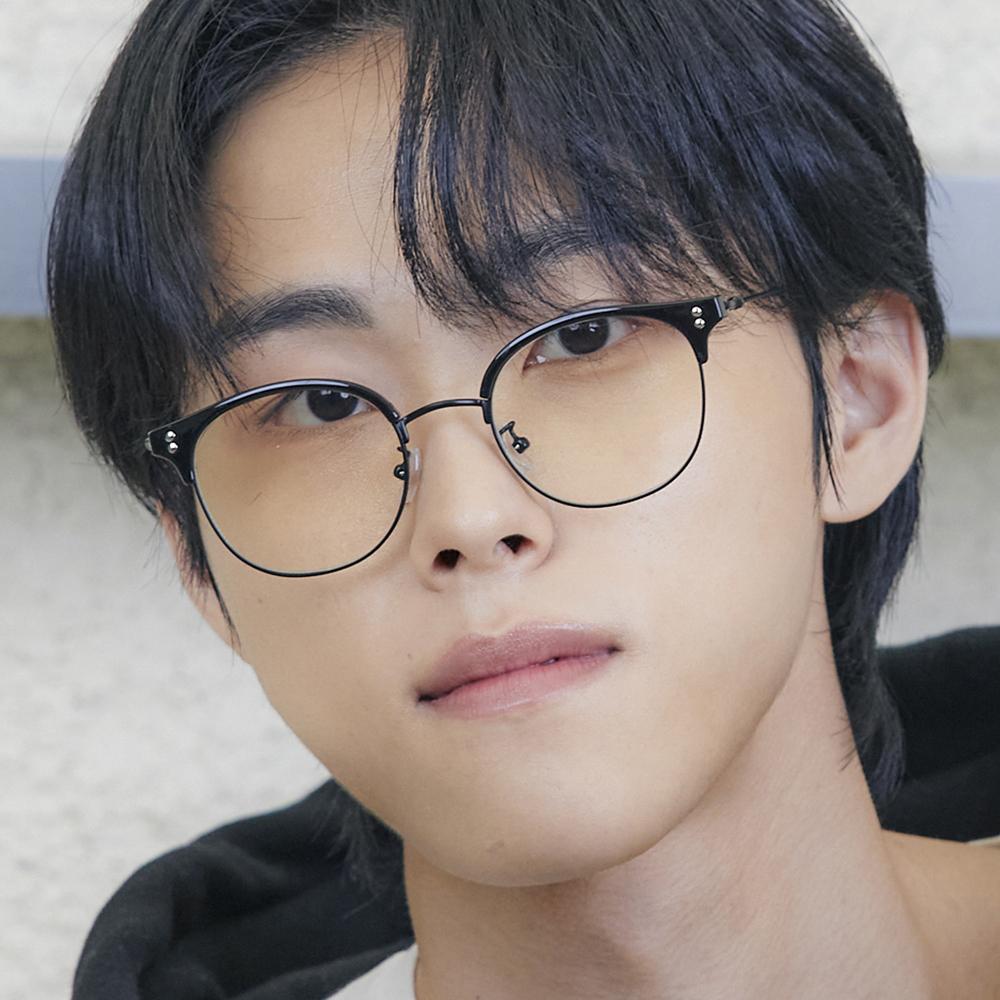 Haibisyeon Zian Black / Black (Blue Light Blocking)