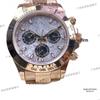 Reloj Mecánico Automático Laodijia Serie Daytona 40mm Oro Rosa para Hombre Panda