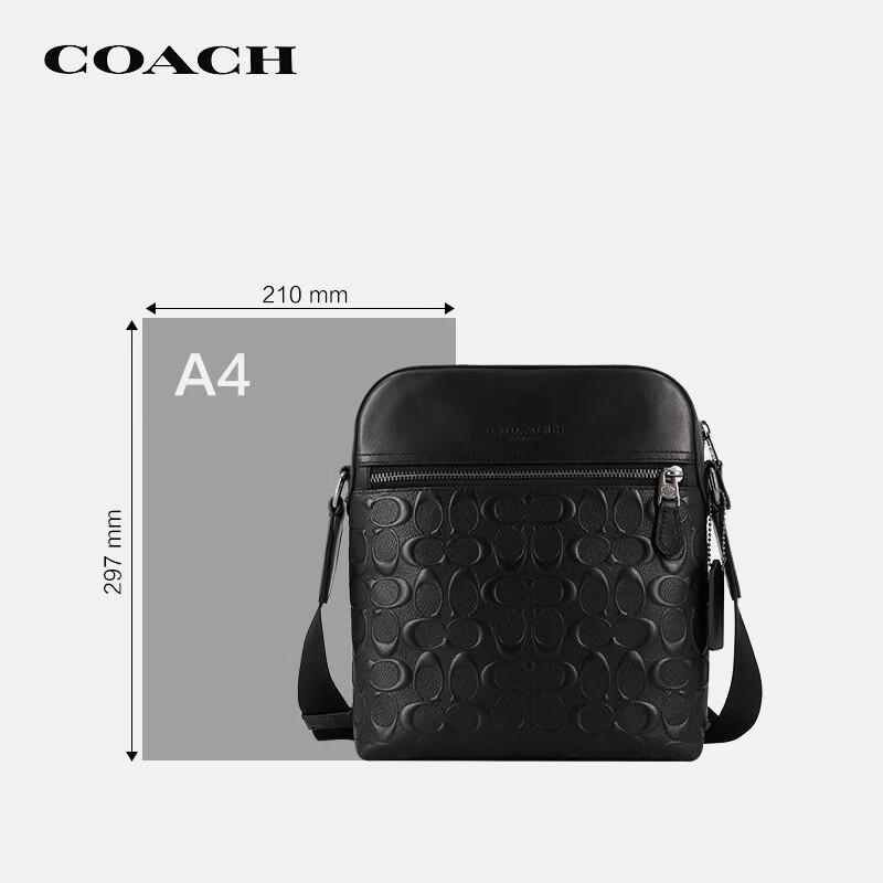 COACH Men's Houston Small Leather Shoulder Crossbody Bag