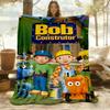 1 Stück Bob der Baumeister Outdoor-Decke Leichte Flanelldecke, Ganzjahresnutzung für Sofa, Bett, Reisen, Camping, Wohnzimmer, Büro, Couch093