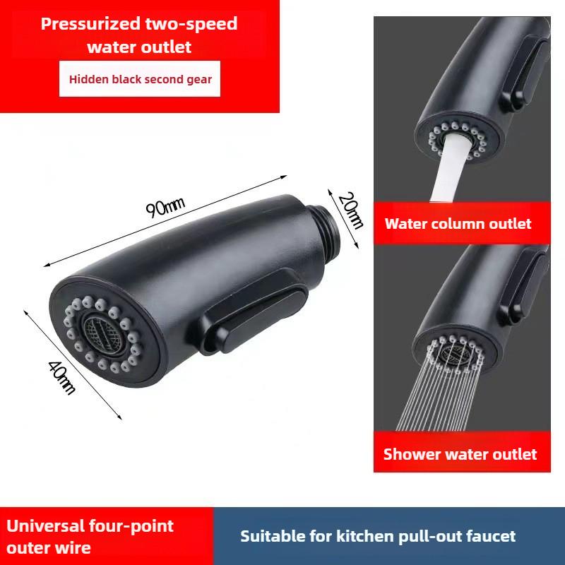 Multiple Options ABS Kitchen Tap Pull Out Parts Kitchen Faucet Replacement Parts Faucet Accessorie Spouts Kitchen Faucet Nozzle