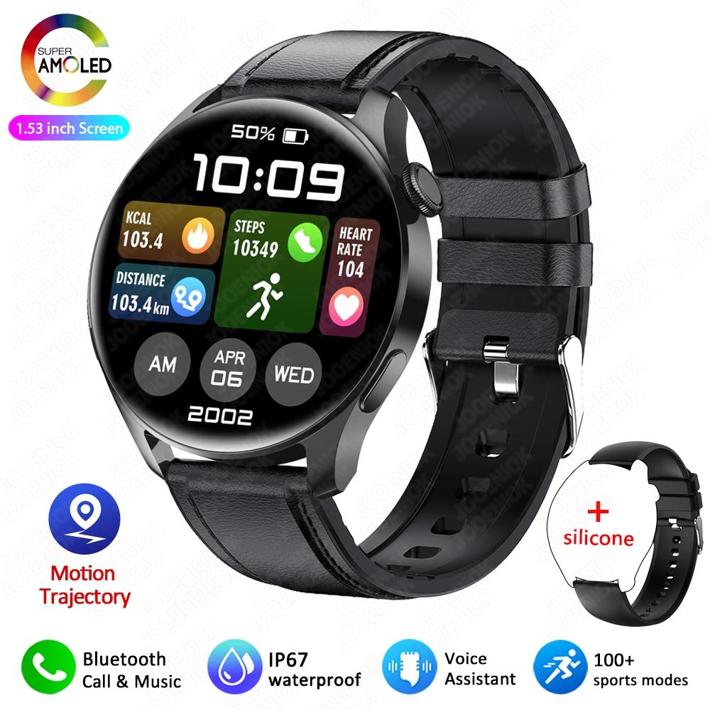 New Smart Watch Men Heart Rate Monitor Sports Fitness Tracker Watches 1.53 inch Bluetooth Call Smartwatches Man For Android
