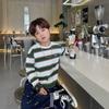 Autumn Children Clothes Girls Long Sleeves Bottoming Shirts Cool Boys Stripe Cotton T-shirt Teen Loose Casual 2-7y Kids Top