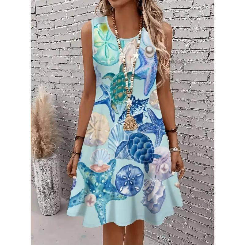 Sleeveless Dress Women's Dress Summer Casual Wear Women's Tank Top Dress