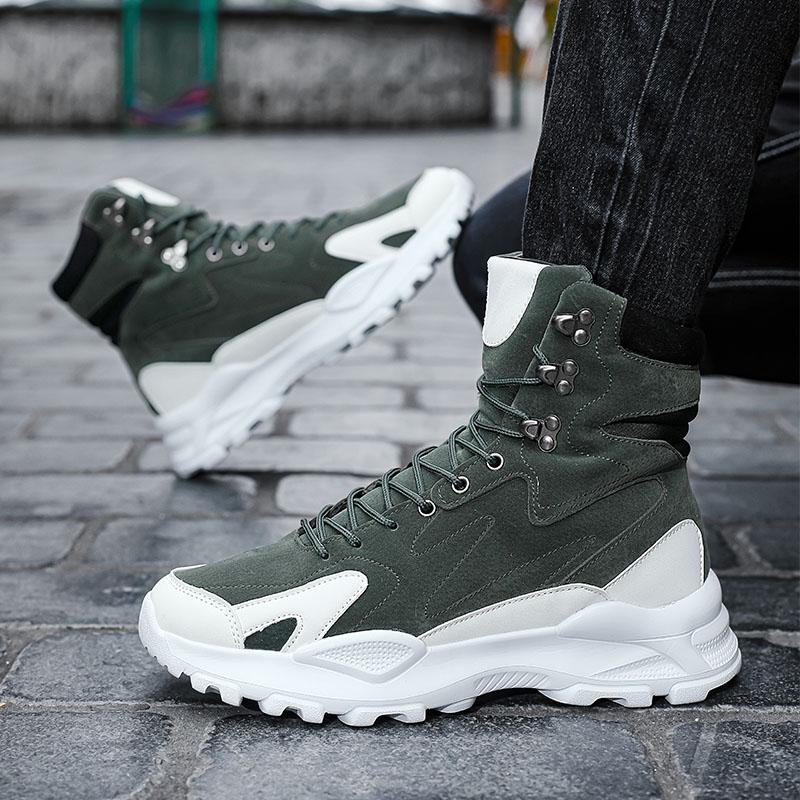 Modetrend High Top Sneaker Herren Plateau Streetstyle Walking Schneestiefel Herren Gute Qualität Vulkanisierte Sneaker Schuhe Für Herren Winter