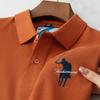 STORN Luxe Borduur Heren Poloshirt Zomer Dun Ademend 100% Katoen Zwart Marineblauw Kraag Korte Mouwen Tops Merk Kleding