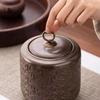 Vintage Gilt Ceramic Tea Caddy Moisture-proof Sealed Storage Box Candy Coffee Bean Canister Food Jar Container Home Decoration