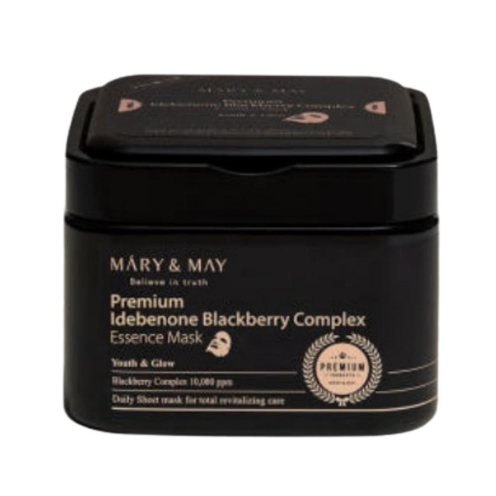 [Mary&May] Premium Idebenone Blackberry Complex Essence Mask  250g 20ea